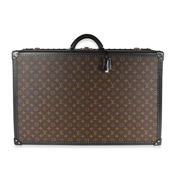 Louis Vuitton Handbags - Louis Vuitton Monogram Macassar & Black Leather Alzer Trunk 70
